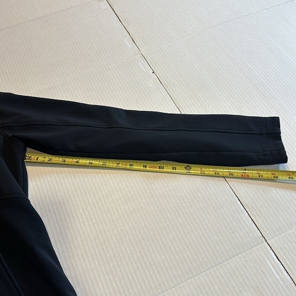 Marmot black tan brown faux furlong hoodie jacket w zipper front and pockets - Picture 6 of 12